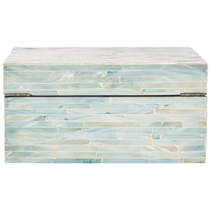 Safavieh Kallie Set Of 2 Boxes Blue / Grey Wood STG1812A