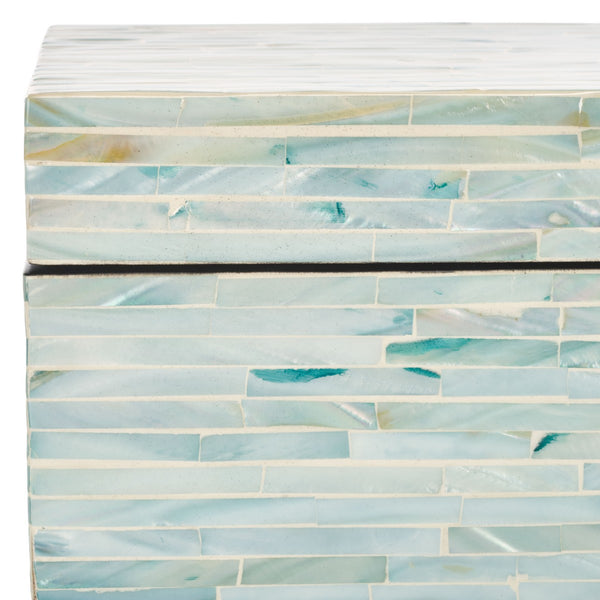 Safavieh Kallie Set Of 2 Boxes Blue / Grey Wood STG1812A