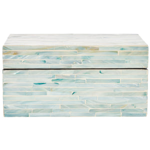 Safavieh Kallie Set Of 2 Boxes Blue / Grey Wood STG1812A