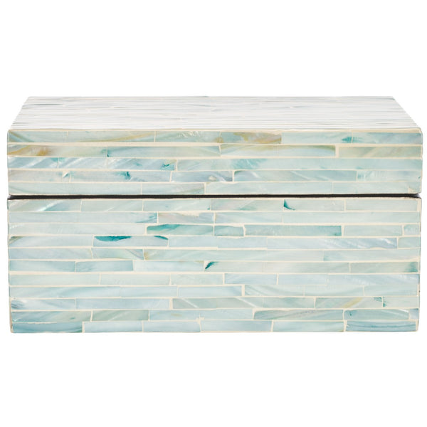 Safavieh Kallie Set Of 2 Boxes Blue / Grey Wood STG1812A