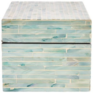 Safavieh Kallie Set Of 2 Boxes Blue / Grey Wood STG1812A