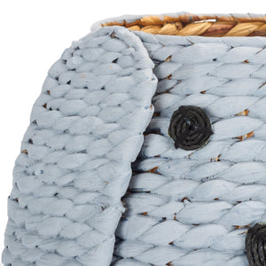 Safavieh Sarin Handwoven Puppy-Face Basket In Neutral Grey – Charming Storage For Toys And Essentials STG1814A