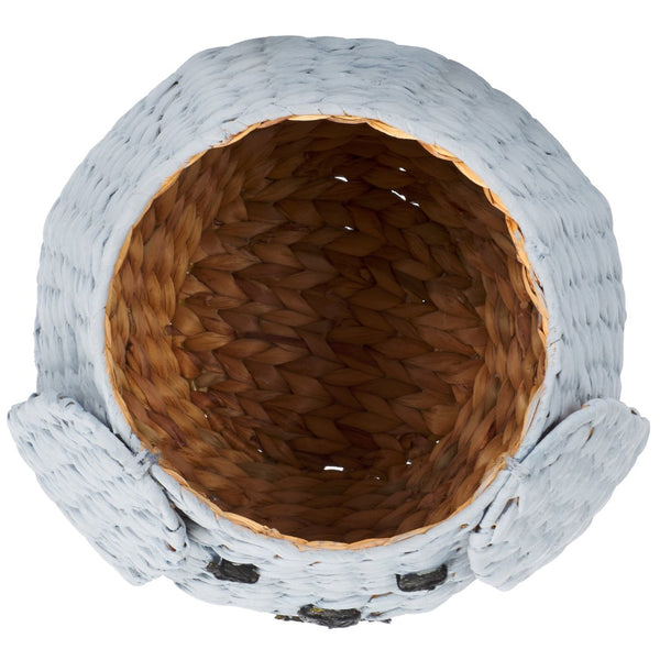 Safavieh Sarin Handwoven Puppy-Face Basket In Neutral Grey – Charming Storage For Toys And Essentials STG1814A