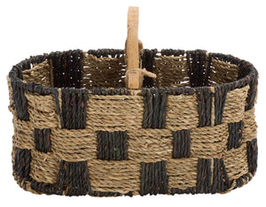 Safavieh Reiser Handwoven Seagrass Square Basket Organic Storage for Shelves and Entryway Decor STG1821A