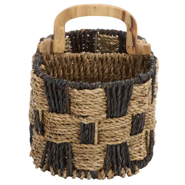 Safavieh Reiser Handwoven Seagrass Square Basket Organic Storage for Shelves and Entryway Decor STG1821A