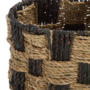 Safavieh Reiser Handwoven Seagrass Square Basket Organic Storage for Shelves and Entryway Decor STG1821A