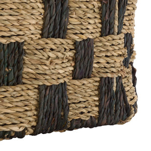 Safavieh Reiser Handwoven Seagrass Square Basket Organic Storage for Shelves and Entryway Decor STG1821A