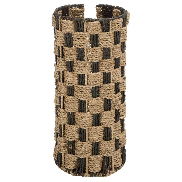 Safavieh Geanna Woven Seagrass Storage Basket Tall Narrow Metal Frame Earthy Organic Accent STG1823A