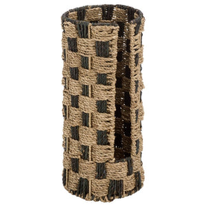 Safavieh Geanna Woven Seagrass Storage Basket Tall Narrow Metal Frame Earthy Organic Accent STG1823A