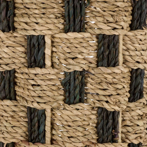 Safavieh Geanna Woven Seagrass Storage Basket Tall Narrow Metal Frame Earthy Organic Accent STG1823A