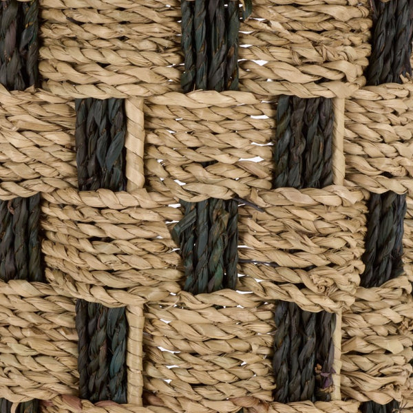 Safavieh Geanna Woven Seagrass Storage Basket Tall Narrow Metal Frame Earthy Organic Accent STG1823A