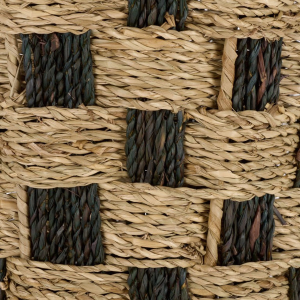 Safavieh Jarinda Seagrass Woven Square Storage Basket with Two Tone Organic Texture for Any Room STG1824A