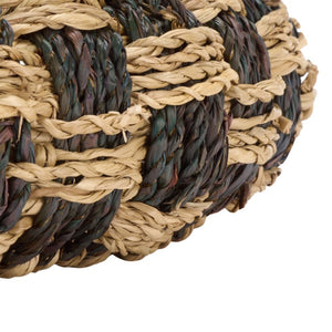 Safavieh Patro Seagrass Woven Square Storage Baskets Set of Two for Shelves and Home Decor STG1825A-SET2