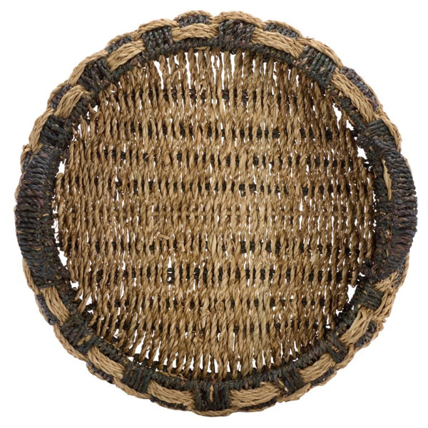 Safavieh Patro Seagrass Woven Square Storage Baskets Set of Two for Shelves and Home Decor STG1825A-SET2
