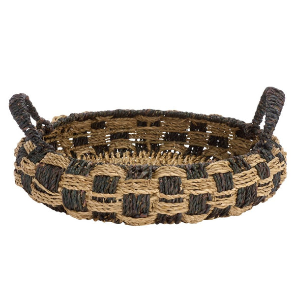 Safavieh Patro Seagrass Woven Square Storage Baskets Set of Two for Shelves and Home Decor STG1825A-SET2