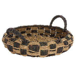 Safavieh Patro Seagrass Woven Square Storage Baskets Set of Two for Shelves and Home Decor STG1825A-SET2