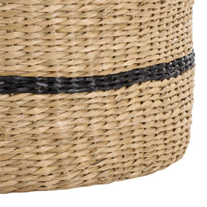 Safavieh Beris Seagrass Woven Nesting Basket Trio Handcrafted Square Storage for Any Room STG1827A-SET3