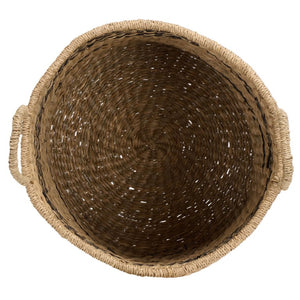 Safavieh Beris Seagrass Woven Nesting Basket Trio Handcrafted Square Storage for Any Room STG1827A-SET3