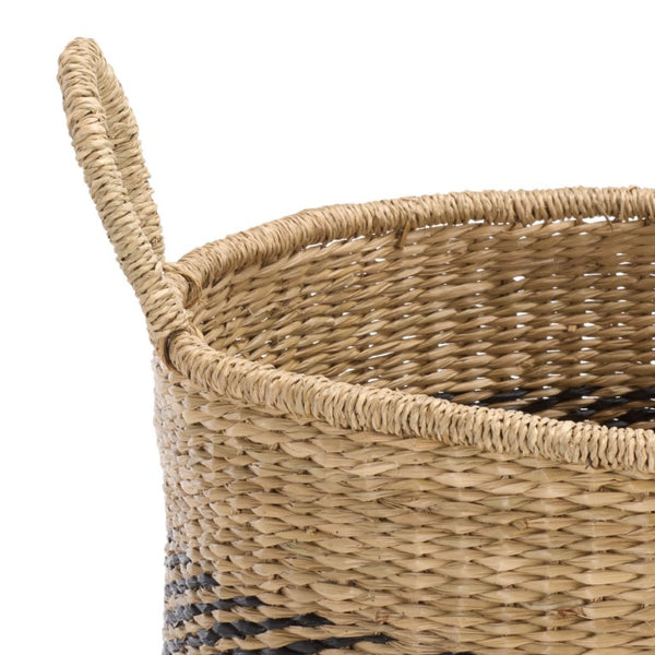 Safavieh Beris Seagrass Woven Nesting Basket Trio Handcrafted Square Storage for Any Room STG1827A-SET3