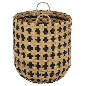 Safavieh Richy Handwoven Water Hyacinth Square Storage Baskets Bohemian Organizers Set of Two STG1829A-SET2