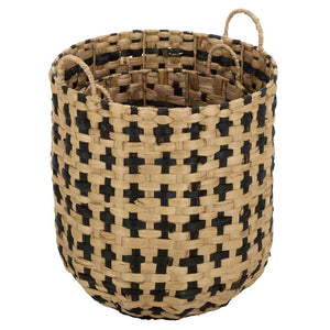 Safavieh Richy Handwoven Water Hyacinth Square Storage Baskets Bohemian Organizers Set of Two STG1829A-SET2
