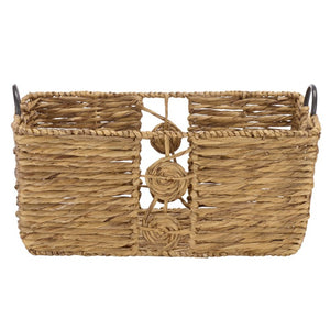 Safavieh Dirk Water Hyacinth Woven Basket Set of Three Nested Organizers for Farmhouse Decor STG1830A-SET3