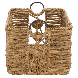Safavieh Dirk Water Hyacinth Woven Basket Set of Three Nested Organizers for Farmhouse Decor STG1830A-SET3