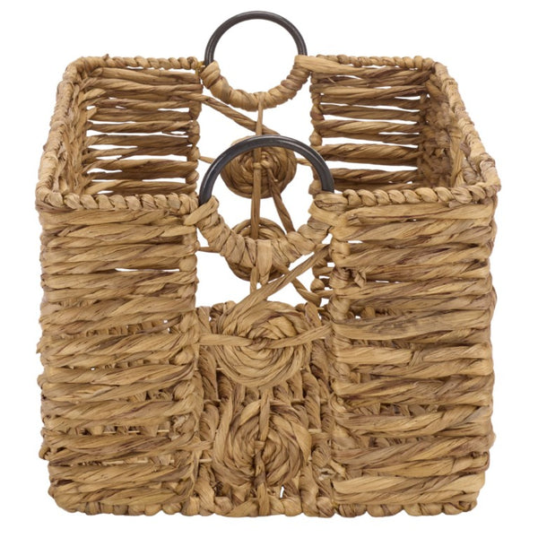 Safavieh Dirk Water Hyacinth Woven Basket Set of Three Nested Organizers for Farmhouse Decor STG1830A-SET3