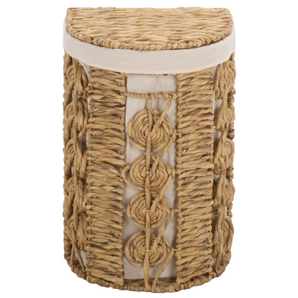 Safavieh Novik Woven Water Hyacinth Storage Baskets Set of Two with Linen Lining Boho Decor STG1831A-SET2