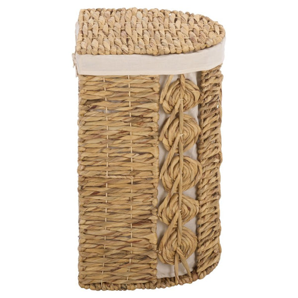 Safavieh Novik Woven Water Hyacinth Storage Baskets Set of Two with Linen Lining Boho Decor STG1831A-SET2