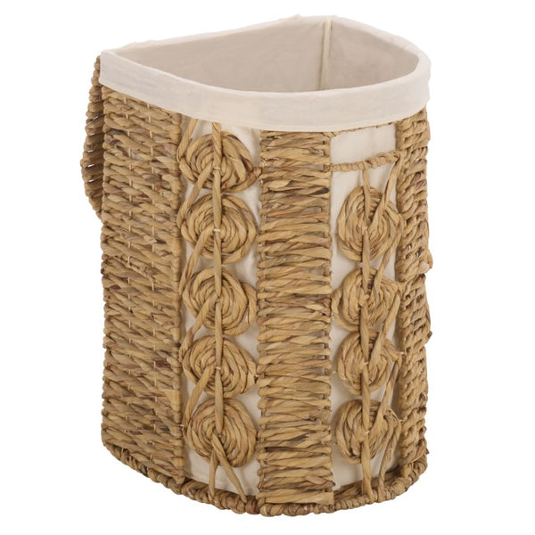 Safavieh Novik Woven Water Hyacinth Storage Baskets Set of Two with Linen Lining Boho Decor STG1831A-SET2