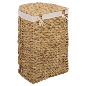 Safavieh Novik Woven Water Hyacinth Storage Baskets Set of Two with Linen Lining Boho Decor STG1831A-SET2