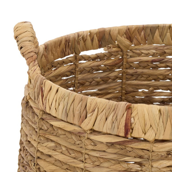 Safavieh Bucky Water Hyacinth Woven Storage Baskets Handcrafted Organic Texture Set of Two STG1832A-SET2