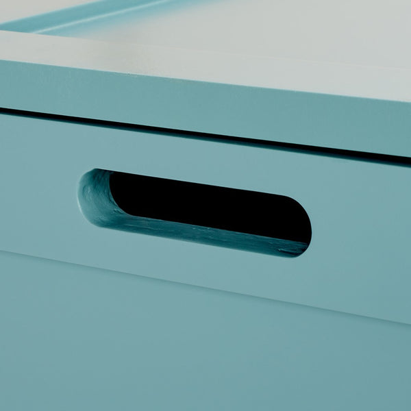 Haina Laundry Basket - Stylish Blue Organizer for Bedroom & Bath, Elegant Storage Solution for Clutter