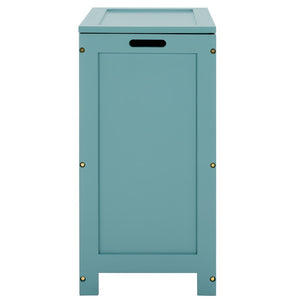 Haina Laundry Basket - Stylish Blue Organizer for Bedroom & Bath, Elegant Storage Solution for Clutter