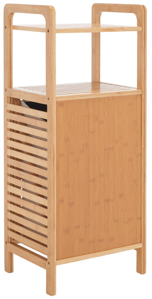 Safavieh Hallow Laundry Basket With Shelves Natural / Beige STG1903A