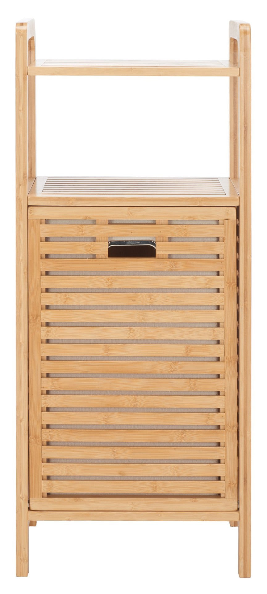 Safavieh Hallow Bamboo Laundry Basket With Removable Hamper & Shelves For Stylish Bathroom Organization STG1903A