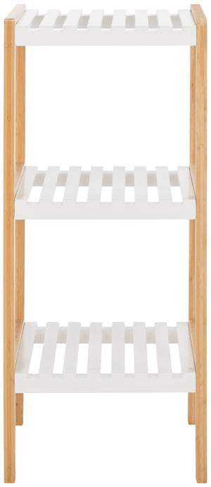 Safavieh Paxter 3-Tier Bamboo Shelf – Stylish Storage Solution For Small Spaces, Perfect For Bathroom & Laundry STG1908A