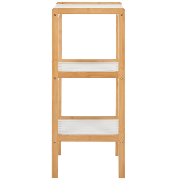 Safavieh Paxter 3-Tier Bamboo Shelf – Stylish Storage Solution For Small Spaces, Perfect For Bathroom & Laundry STG1908A