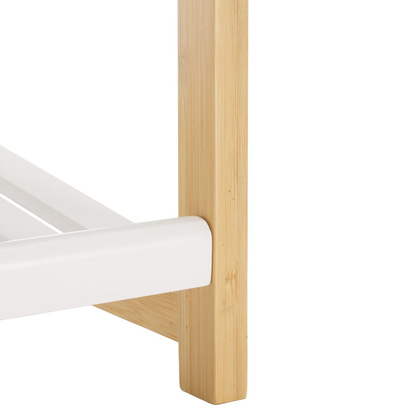 Safavieh Wylie Shoe Rack - Modern Bamboo Organizer With Ventilated Slatted Shelves For Stylish Entryway Storage STG1909A