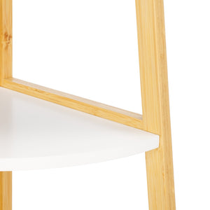 Safavieh Rainier Elegant 4-Tier Corner Shelf - Space-Saving Bamboo Design For Stylish Home Décor & Storage STG1910A