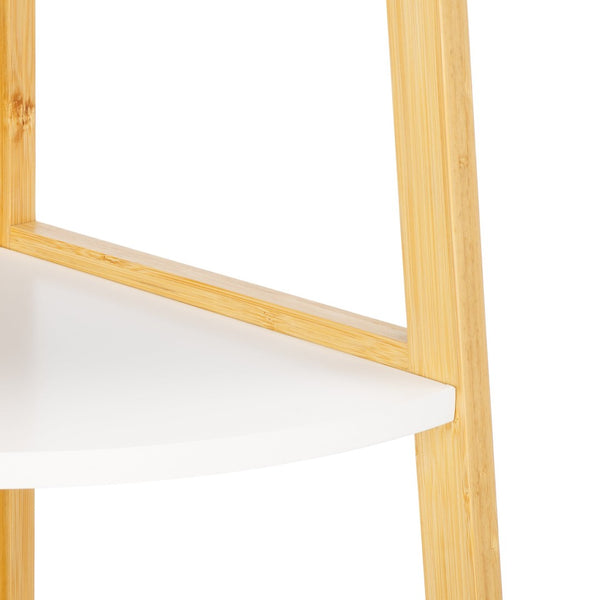 Safavieh Rainier Elegant 4-Tier Corner Shelf - Space-Saving Bamboo Design For Stylish Home Décor & Storage STG1910A