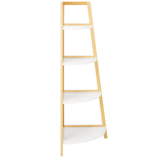 Safavieh Rainier Elegant 4-Tier Corner Shelf - Space-Saving Bamboo Design For Stylish Home Décor & Storage STG1910A