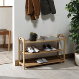 Safavieh Baretta 3 Tier Shoe Shelf Natural Bamboo STG1911A