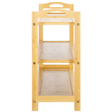 Safavieh Baretta 3 Tier Shoe Shelf Natural Bamboo STG1911A