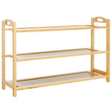 Safavieh Baretta 3 Tier Shoe Shelf Natural Bamboo STG1911A