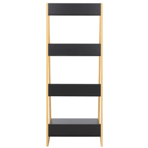 Safavieh Barteau 4 Tier Shelf Natural Bamboo / Black STG1912A
