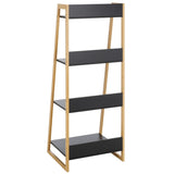 Safavieh Barteau 4 Tier Shelf Natural Bamboo / Black STG1912A