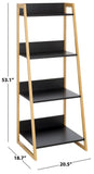 Safavieh Barteau 4 Tier Shelf Natural Bamboo / Black STG1912A