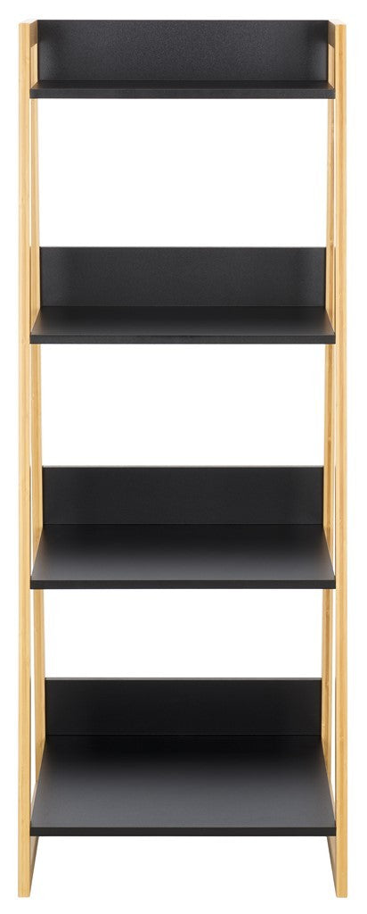 Safavieh Barteau 4 Tier Shelf Natural Bamboo / Black STG1912A